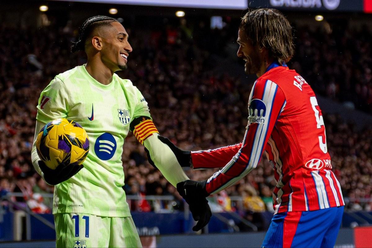 开云体育-拉菲尼亚近9次对阵马竞1球6助攻，近8次对马竞首发6场参与进球